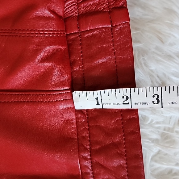 RICARD PELLS BARCELONA Men's Red 100%  Leather Jacket Made In Spain - Picture 7 of 16